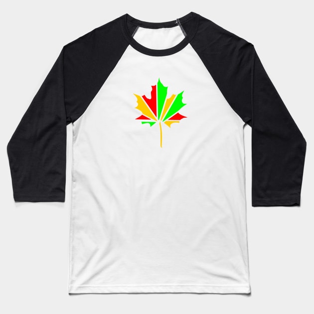 Maple Leaf Baseball T-Shirt by Anastasiya Malakhova